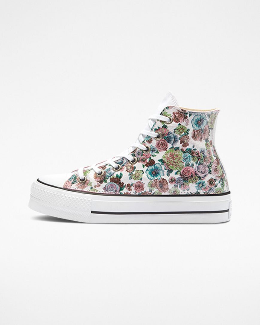 Topanky Na Platforme Converse Chuck Taylor All Star Lift LTD Floral Vysoke Damske Kvetinové | SK JXZRP6